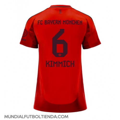 Camiseta Bayern Munich Joshua Kimmich #6 Primera Equipación Replica 2024-25 para mujer mangas cortas